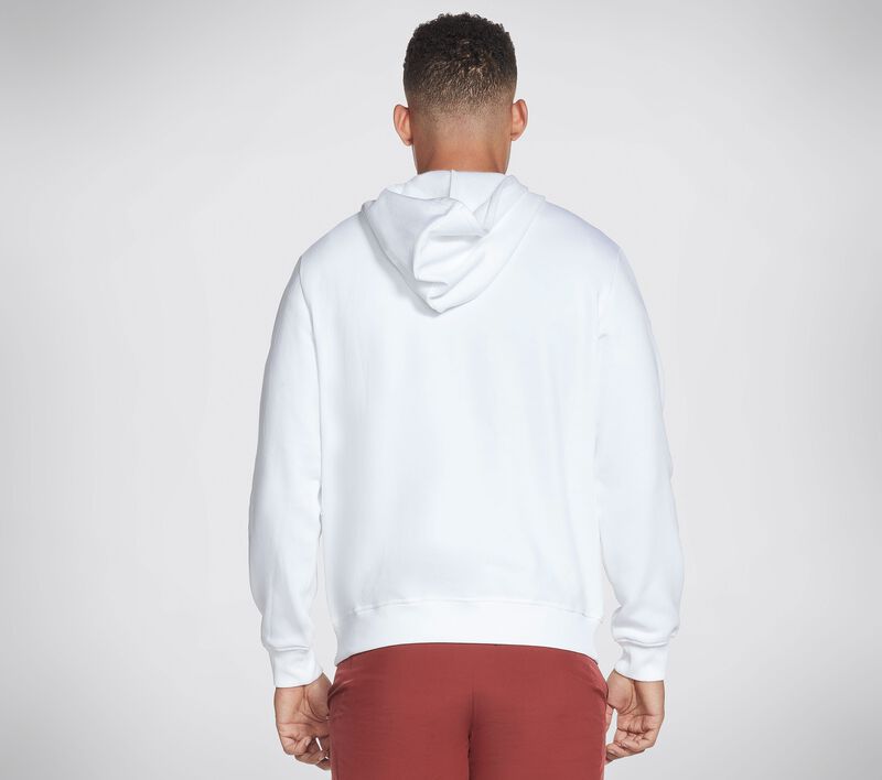 Pánské Topy Skechers GOLOUNGE Apparel S Ombre Hoodie Bílé | CZ.MHD51 WHT